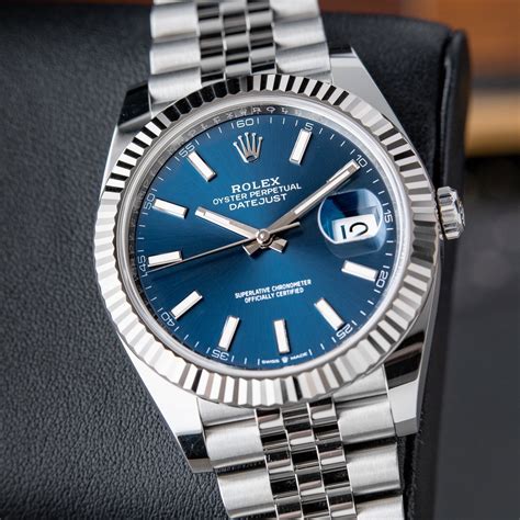 rolex datejust bleu ciel|rolex datejust 41 offerte.